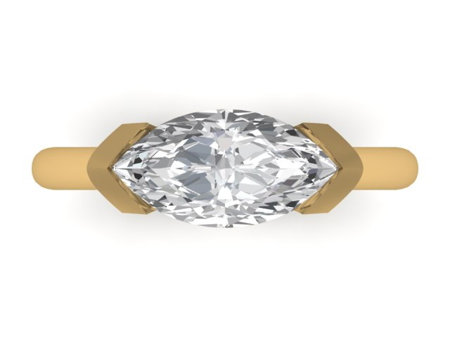 14kt Marquise Visions Engagement Ring