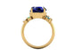14kt Sapphire Gaze Engagement Ring