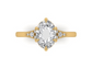 14kt Rose Cut Diamond Trails Engagement Ring