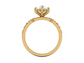 14kt Blushing Diamond Rose Engagement Ring