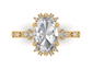14kt Blushing Diamond Rose Engagement Ring