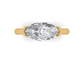 14kt Marquise Horizons Engagement Ring