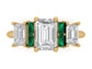 14kt Emerald Deco Line Engagement Redesign