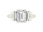 14kt Elongated Elegance Engagement Ring