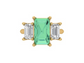 14kt Emerald Devotion Engagement Ring