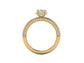 14kt Oval Diamond Devotion Engagement Ring