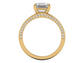14kt Diamond Horizon Engagement Ring