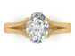14kt Oval Diamond Views Revealed Engagement Ring