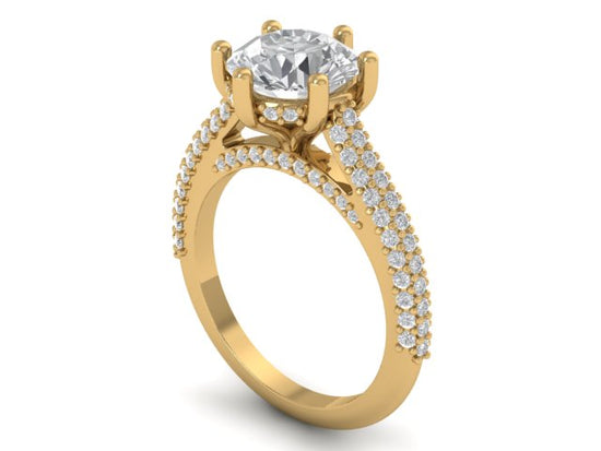 14kt Diamond Devotion Engagement Ring