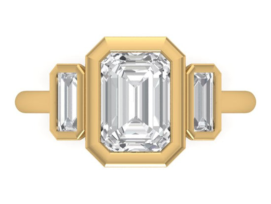 14kt Balanced Diamond Devotion Engagement Ring