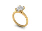 14kt Cushion Hidden Diamond Views Engagement Ring