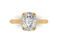 14kt Cushion Hidden Diamond Views Engagement Ring