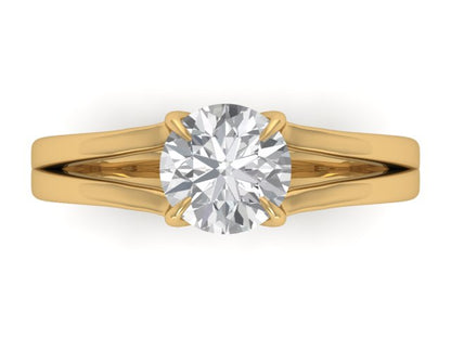14kt Split Diamond Views Engagement Ring