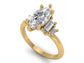 14kt Baguette Thea Engagement Ring
