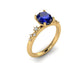 14kt Sapphire Diamond Showers Ring