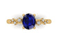 14kt Sapphire Diamond Showers Ring