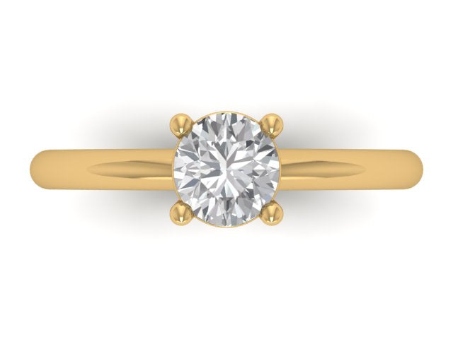 14kt Round Diamond Views Heirloom Setting // For Christina