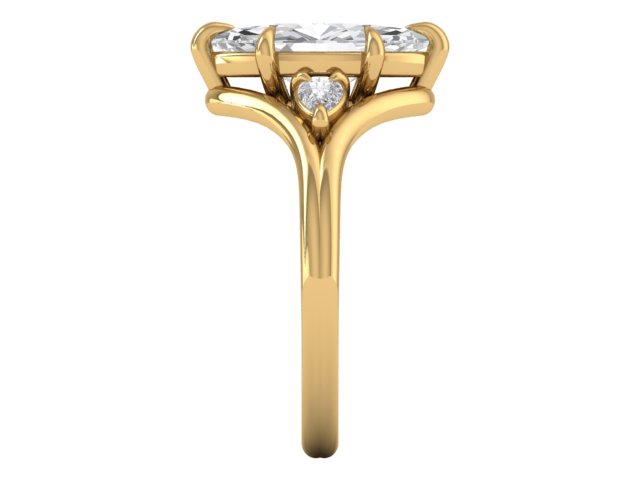 14kt Marquise Skies Frame Engagement Ring