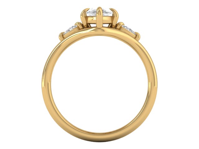 14kt Marquise Skies Frame Engagement Ring