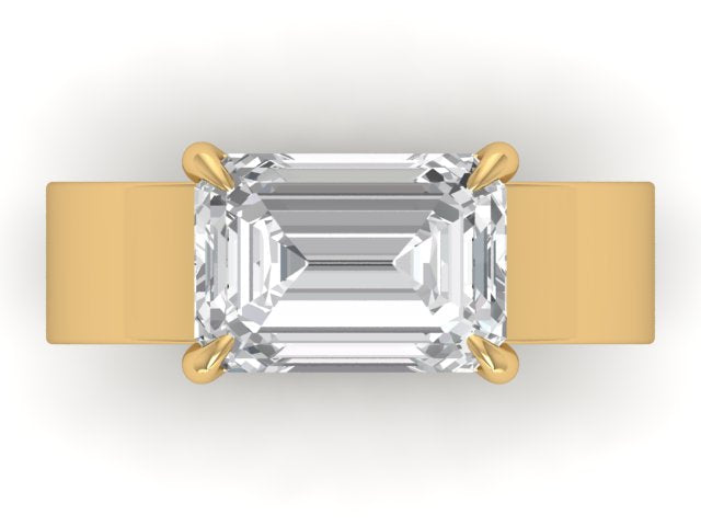 14kt Golden Diamond Horizons Engagement Ring