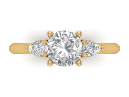 14kt Heirloom Golden Pomes Engagement Ring
