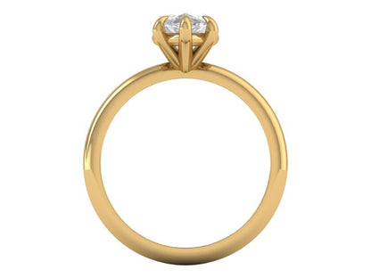 14kt Marquise Diamond Views Engagement Ring // For Victoria