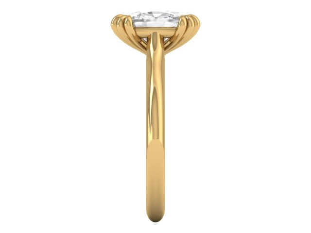 14kt Cushion Cut Element Views Engagement Ring