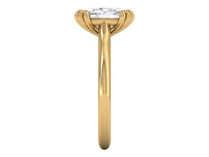 14kt Cushion Cut Element Views Engagement Ring