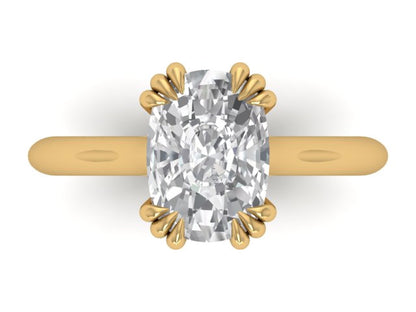 14kt Cushion Cut Element Views Engagement Ring