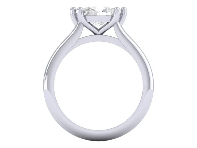 Plt Oval Diamond Horizons Engagement Ring