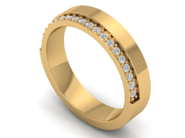 14kt Custom Cigar Glamour Band // For Jamie