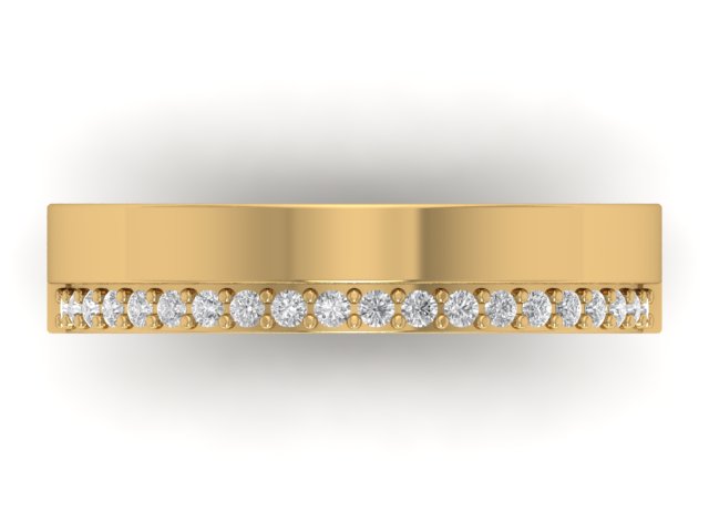 14kt Custom Cigar Glamour Band // For Jamie