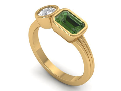 14kt Viridescent Kindly Ones Engagement Ring
