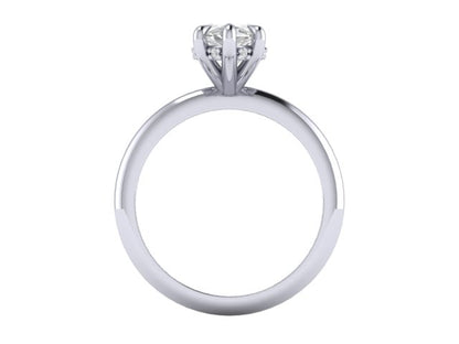 Plat Marquise Diamond Views Engagement Ring
