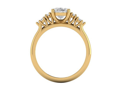 14kt Marquise Diamond Trails Engagement Ring