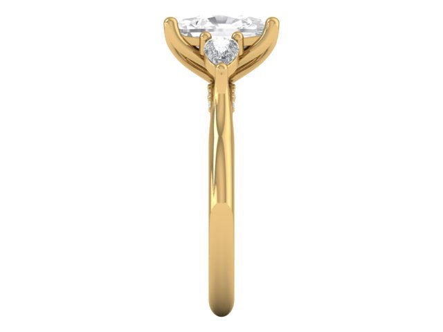 14kt Golden Shirin Engagement Ring