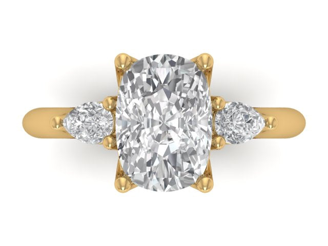 14kt Golden Shirin Engagement Ring