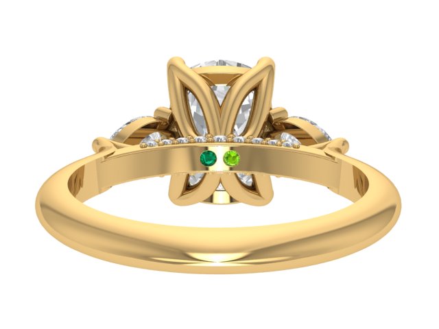 14kt Golden Shirin Engagement Ring