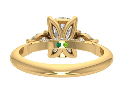 14kt Golden Shirin Engagement Ring
