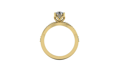 14kt Diamond Lace Engagement Ring