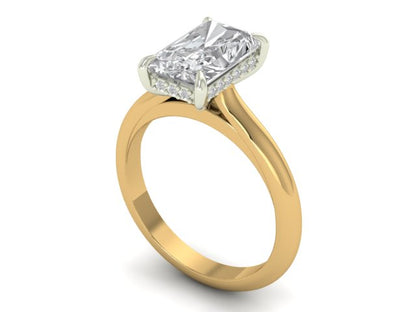 14kt Emerald Glamour Frescoes Engagement Ring