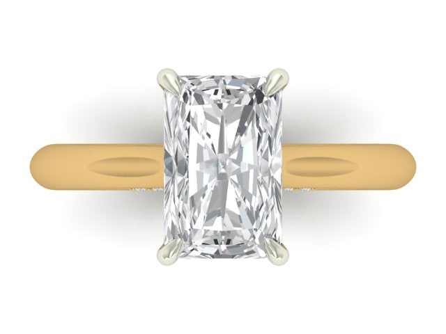 14kt Emerald Glamour Frescoes Engagement Ring