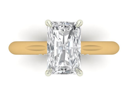 14kt Emerald Glamour Frescoes Engagement Ring