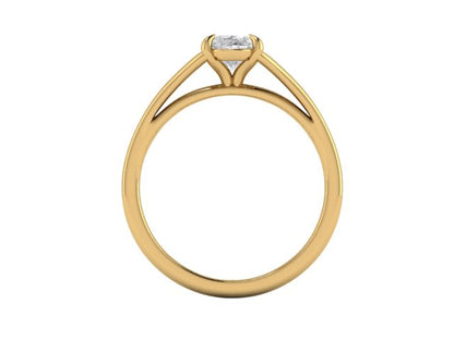 14kt Oval Diamond Frescoes Engagement Ring // For Hannah