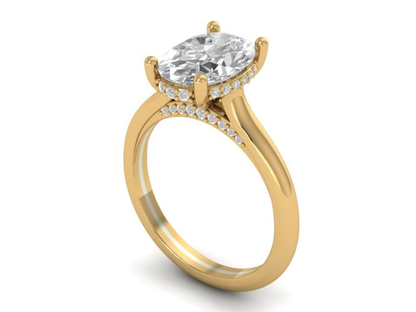 14kt Golden Sequence Engagement Ring
