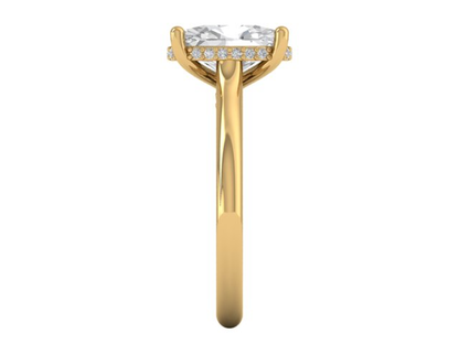 14kt Golden Sequence Engagement Ring