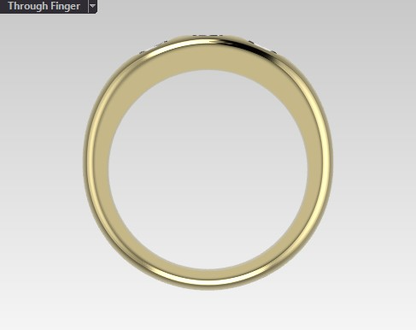 14kt Oval Momento Band