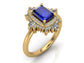 14kt Deco Demur Engagement Ring