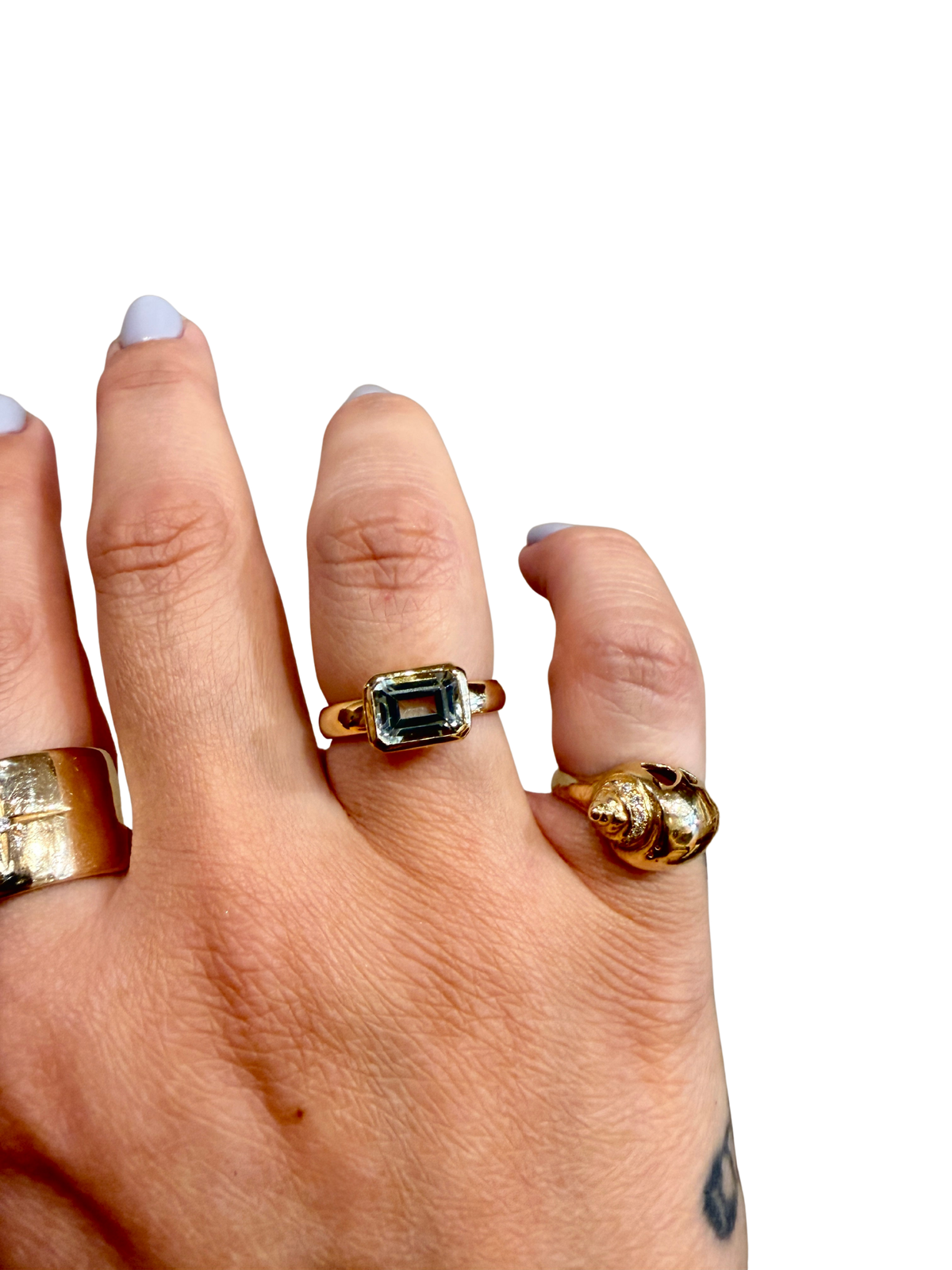 Sea Green Gallant Ring by Stone &amp; Strand, another view