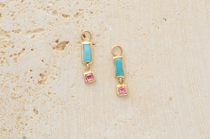 BLESSINGS ABOUND TURQUOISE EARRING CHARMS